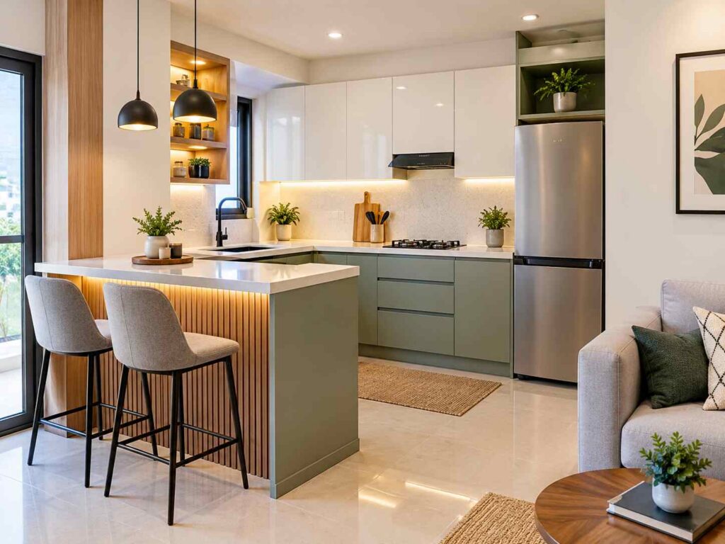 modern small open kitchen design